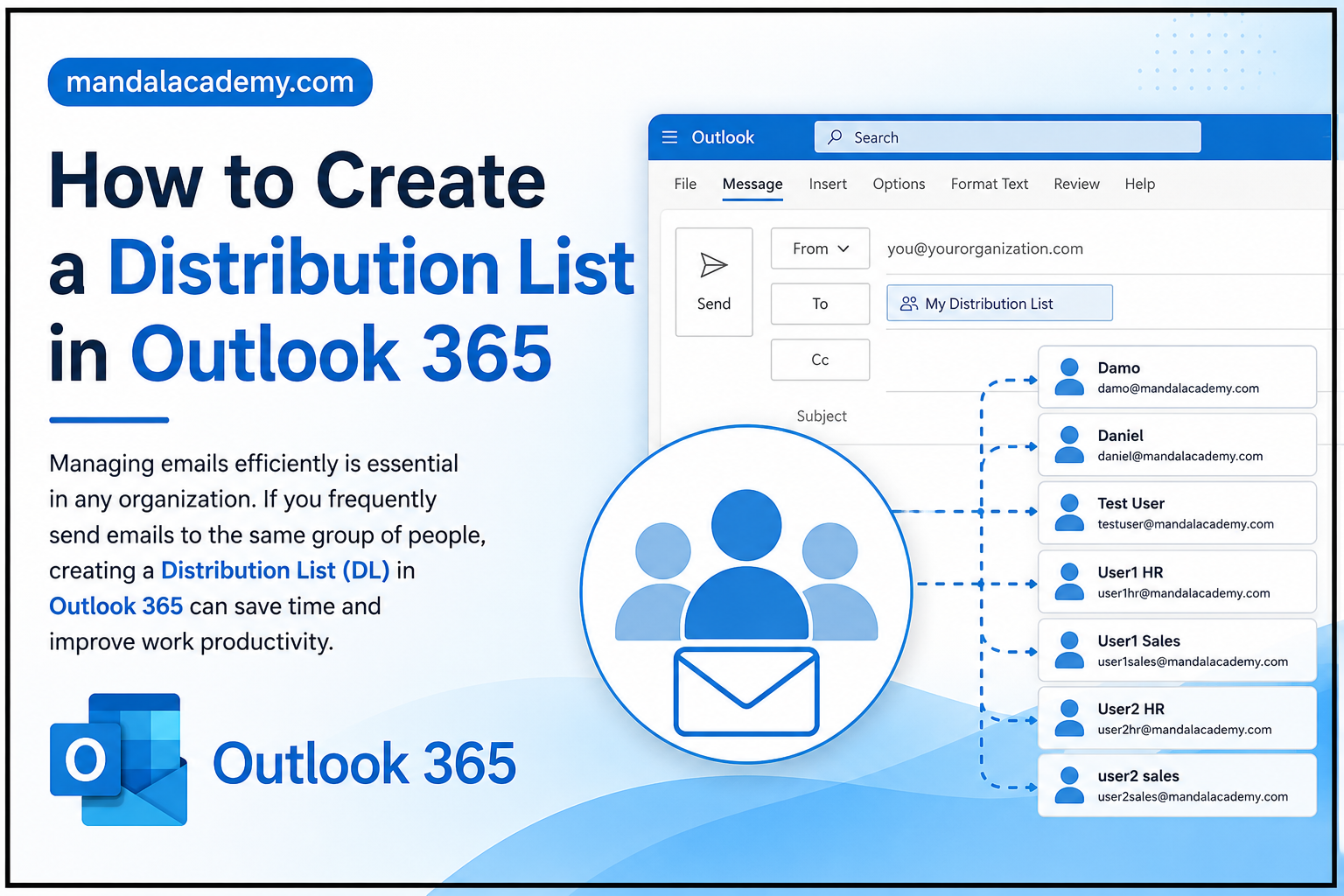 How to Create a Distribution List in Outlook 365